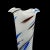 White 1950's Tall Vintage Murano Flower Vase For Sale - Image 8 of 12