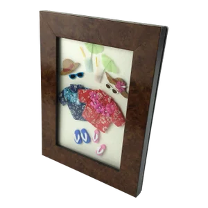 Maitland Smith Vintage Exotic Wood Photo Frame
