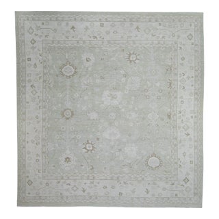 Oushak Square Rug 13'11" x 14'6" #17162 For Sale