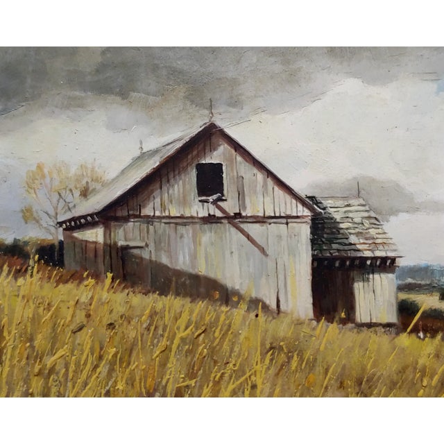 Richard Schlecht - Farm House in Maine Landscape - Oil Painting For Sale - Image 4 of 9