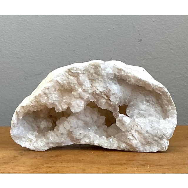 Vintage White Quartz Geode For Sale In West Palm - Image 6 of 12