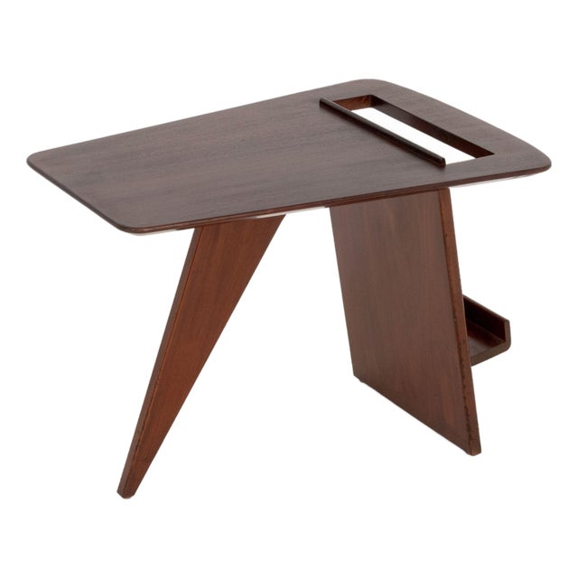 Jens Risom Walnut Magazine Table For Sale