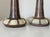 Pair of table lamps by Marianne Starck for Michael Andersen & Son, Denmark, matt harefursglazing, handmade 1970s, Model...