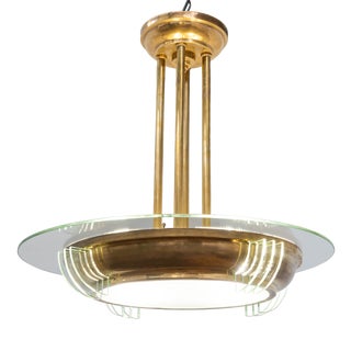 Vintage French Art Deco Pendant Light, 1920 For Sale
