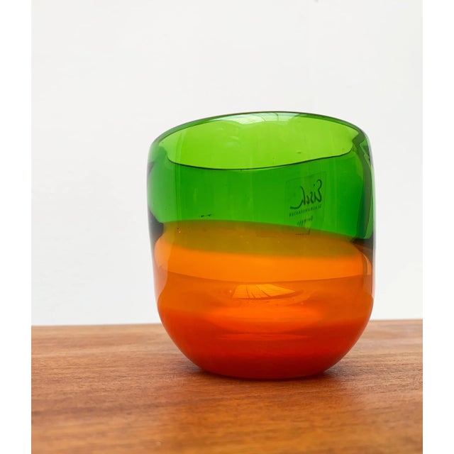 Vintage German Colorful Glass Bowls from Eisch, Set of 2 For Sale - Image 13 of 18