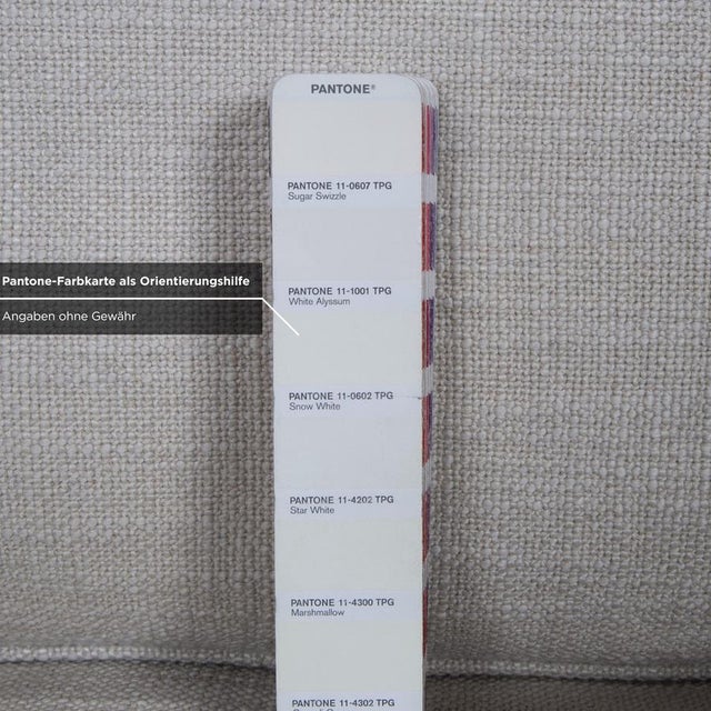 Textile Cream Beige Fabric Williams Three-Seater Sofa from Minotti For Sale - Image 7 of 12