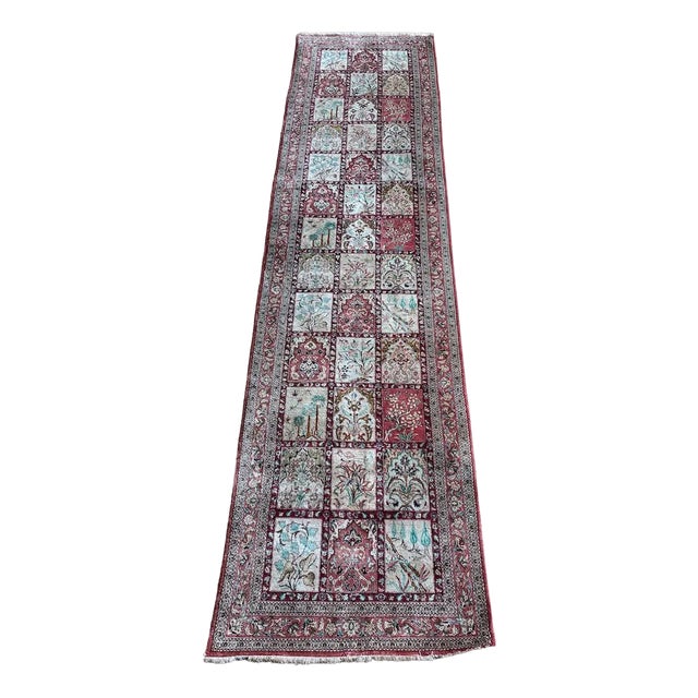 Silk Corridor Rug, 1980s For Sale