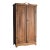 Antique Pine Cupboard Cabinet With Carved Crest For Sale