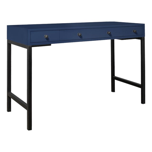 Maple Writing Desk - Light Blue For Sale