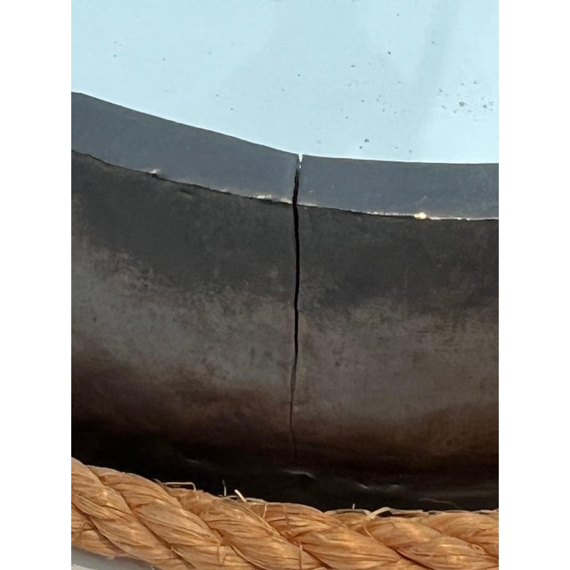 Small Ceramic and Rope Mirror For Sale - Image 9 of 12