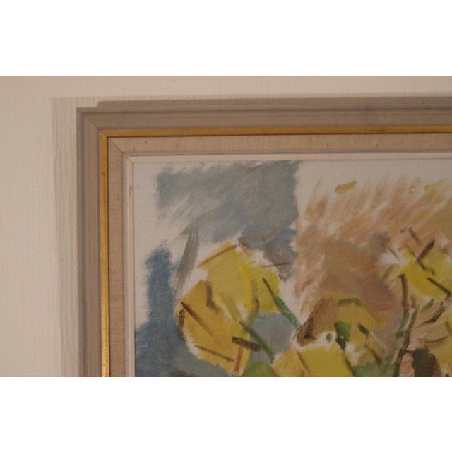 Original Mid Century Swedish Oil on Canvas – “Bloom” by Ture Petterson – Signed – 67 × 57 cm (26.4" × 22.4") A vibrant...