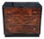 1980s Henredon Scene Three Art Deco Style Walnut Burl Black Lacquer Chest of Drawers For Sale