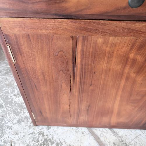 Mid-Century Walnut Bedside Cabinets, Set of 2 For Sale - Image 10 of 11