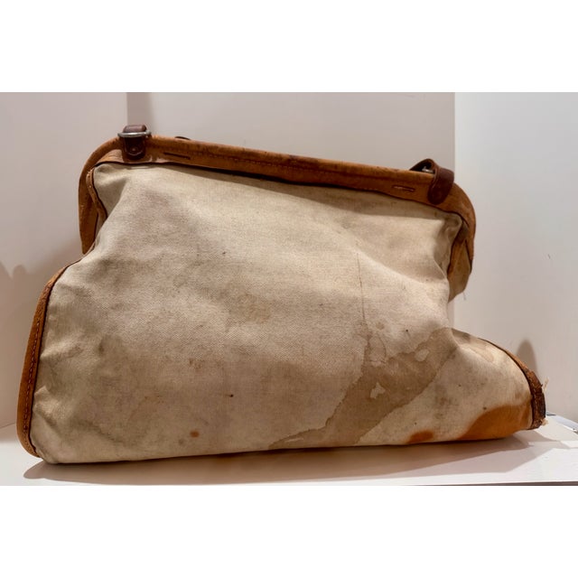 Vintage U.S. Mail City Collection Canvas Postal Bag Leather Trim For Sale In Atlanta - Image 6 of 10