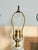 Metal Mid-Century Celadon Ceramic Lamp - Hollywood Regency Gold Greek Key For Sale - Image 7 of 7