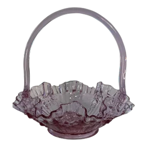 1967 Fenton Rose Basket in Lavender
