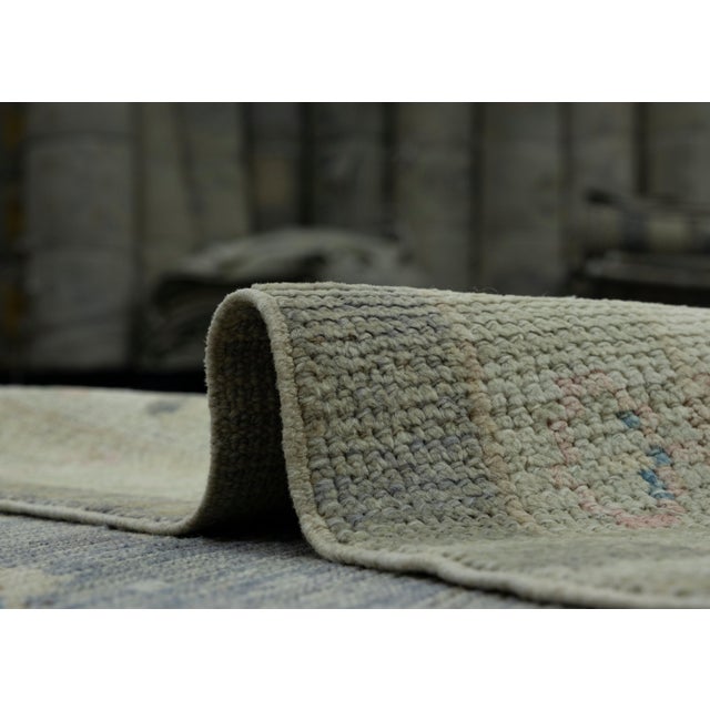 Gray Turkish Oushak Rug 5'1" x 7'1" #17935 For Sale - Image 8 of 8
