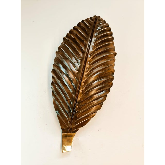 Brown Metal Palm Leaf For Sale - Image 4 of 18