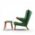 A.P. Stolen Hans Wegner for Ap Stolen Ap19 Mid Century Papa Bear Chair and Ottoman For Sale - Image 4 of 10