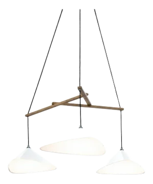 Daniel Becker 'Emily 3' Chandelier in Matte White