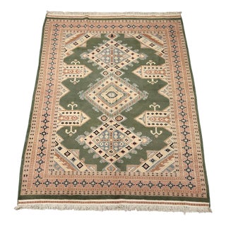 Indian Tappeto Kashmir Rug in Wool For Sale