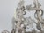 Italian 1920s Rock Crystal Beaded Eight-Light Chandelier with Rosettes For Sale - Image 4 of 12
