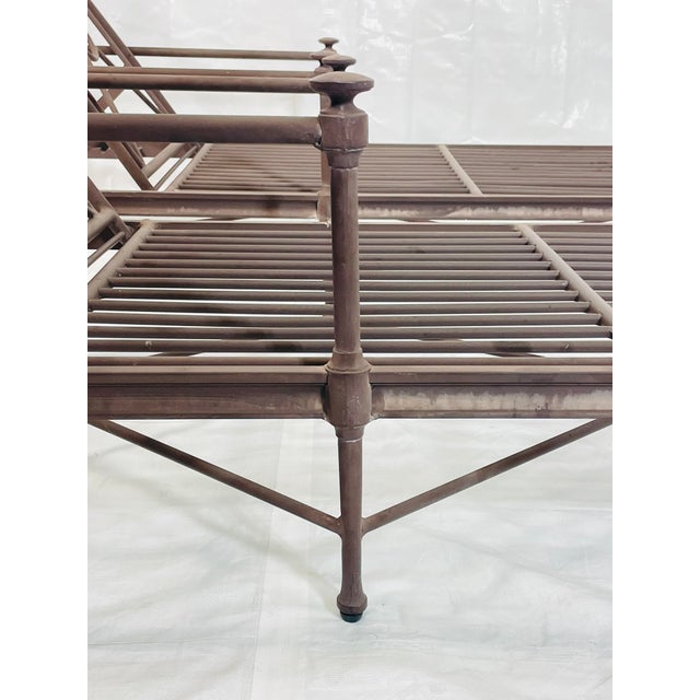 Pair of Restoration Hardware "Catalina" Aluminum Outdoor Lounge Chairs For Sale - Image 12 of 16