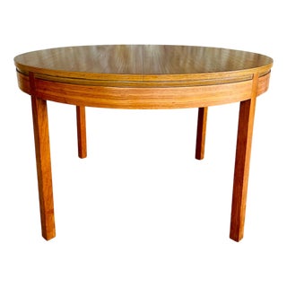 Mid-Century Extendable Teak Dining Table with Butterfly Leaf from Van Pelt, 1960s For Sale