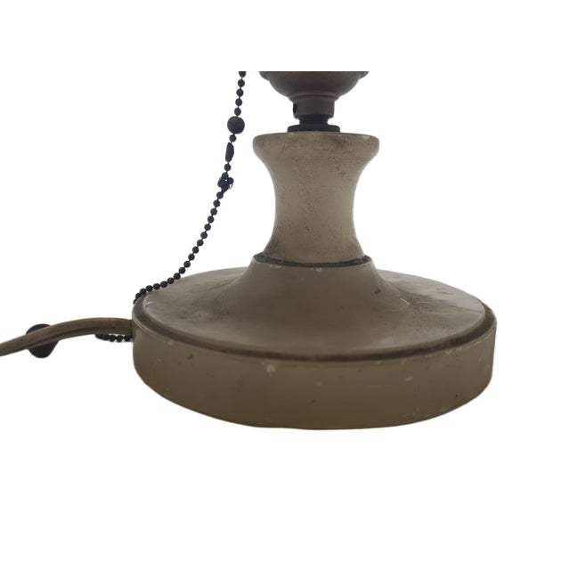 Art Deco Alabaster Bedside Lamp, Belgium, 1950s, in Good conditions. Designed 1950 to 1959 European Plug (up to 250V).The...