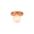 Minimal from top to bottom. This black flush mount pairs a metal base with a soft glass globe. Cool, calm, and quietly...
