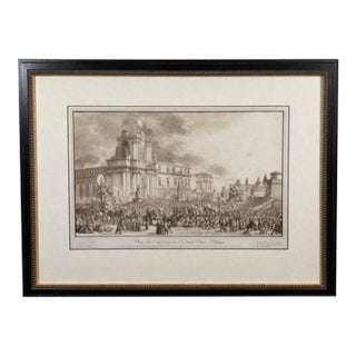 18th-Century French Etching — Papal Civic Ceremony, Rome (1777) For Sale