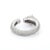 White Cluster Diamond Panther Ring With Ruby Gemstone Eyes in 18k Solid White Gold For Sale - Image 8 of 16
