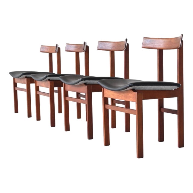 Danish #193 Dining Chairs in Teak by Inger Klingenberg for France & Søn, 1960s, Set of 4 For Sale