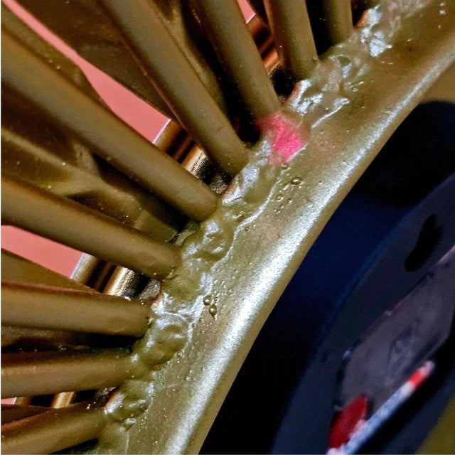 Mid Century Sunburst Clock For Sale - Image 6 of 13