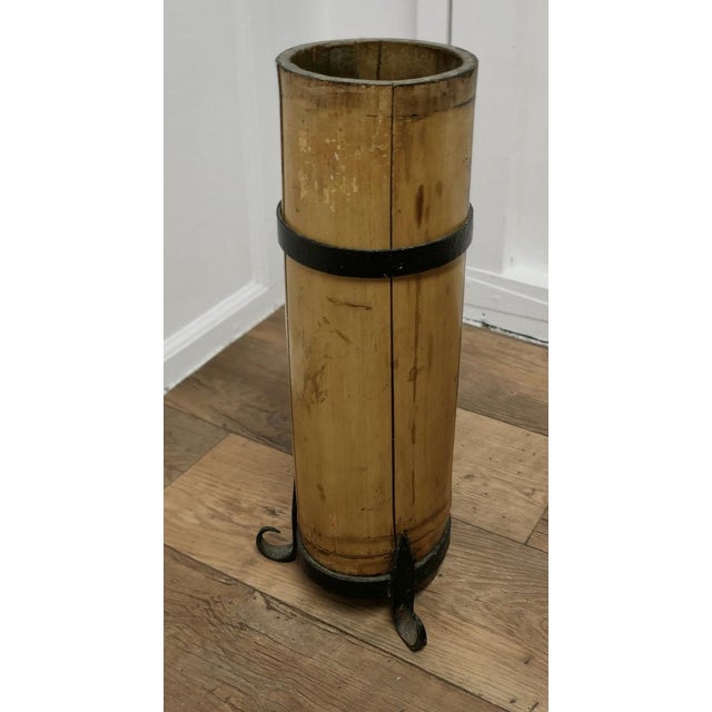 Wood Arts and Crafts Stick Stand int Bamboo, 1890s For Sale - Image 7 of 7