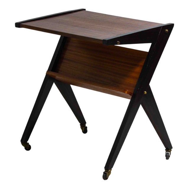 Mid-Century Z-Shaped Bar Trolley, Belgium, 1960s For Sale