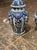 Traditional Pair of Antique Delft Blue and White Jars by Royal Sphinx For Sale - Image 3 of 6