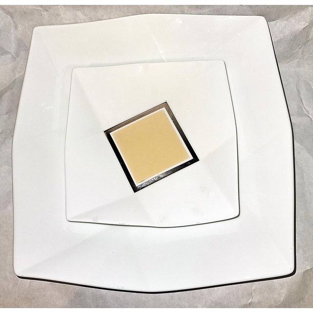 Contemporary Bernardaud Limoges Fr Fusion Serving Plates, Set of 2 For Sale - Image 3 of 9