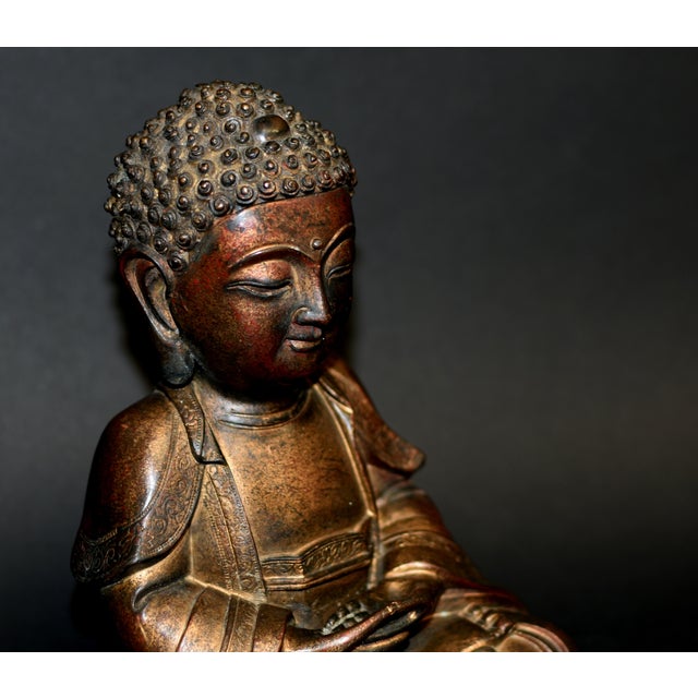 Bronze Cold Painted Baby Buddha Tang Style For Sale - Image 11 of 18