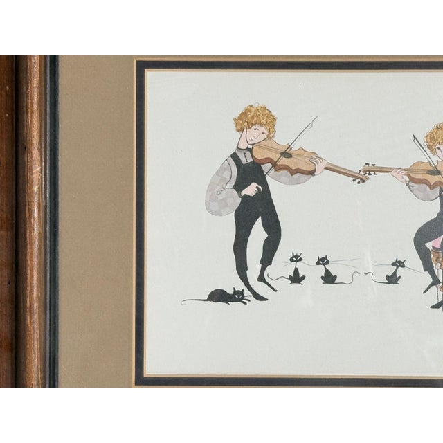 1970s P. Buckley Moss, Framed Folksy Artwork Print, Usa, 1979 For Sale - Image 5 of 7