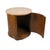 Early 21st Century Woven Bamboo Cylinder Side Table With Travertine Top, Coastal Organic Style For Sale - Image 5 of 7