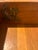 American made by Colonial House, Carlton Style writing desk. Mahogany wood with satinwood. High curved back and brass....
