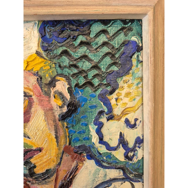 Paint Portrait Painting of a Sailer by David Burliuk For Sale - Image 7 of 7