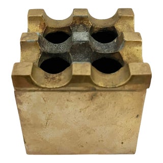 Ultima Ashtray in Brass by Holger Bäckström and Bo Ljungberg, Mid-20th Century For Sale