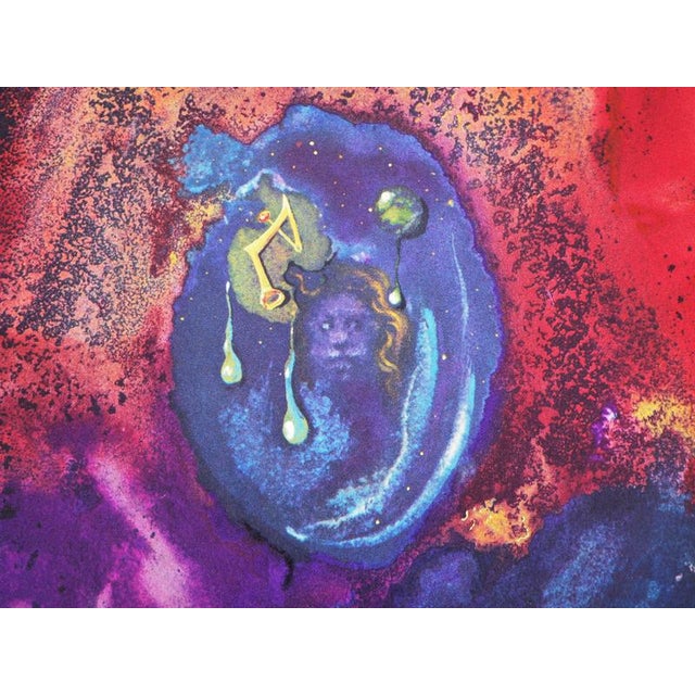 Modern Salvador Dali, Crowned God, Lithograph For Sale - Image 3 of 6