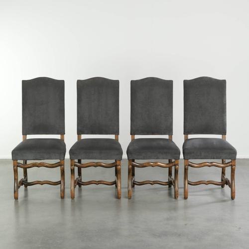 Late 19th Century Os De Mouton Dining Chairs with Fabric Seats, Set of 41 For Sale - Image 14 of 14