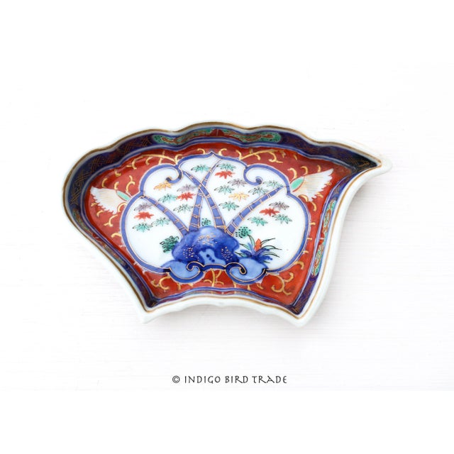 Red 19th Century Meiji Period Japanese Imari Porcelain Sweet Meat Dish Set- 7 Pieces For Sale - Image 8 of 9