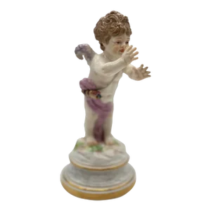 Antique Meissen Porcelain Model L125 Figure of a Cupid Mocking