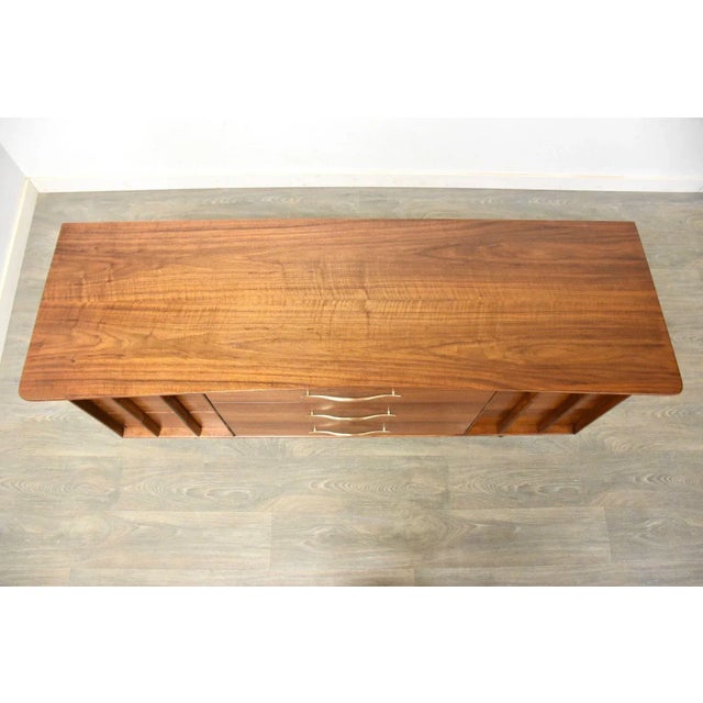 Kent Coffey Walnut Kent Coffey Foreteller Dresser For Sale - Image 4 of 10