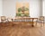 A striking set of eight cane and mahogany Danish dining armchairs crafted in a mid-century Scandinavian modern style. The...